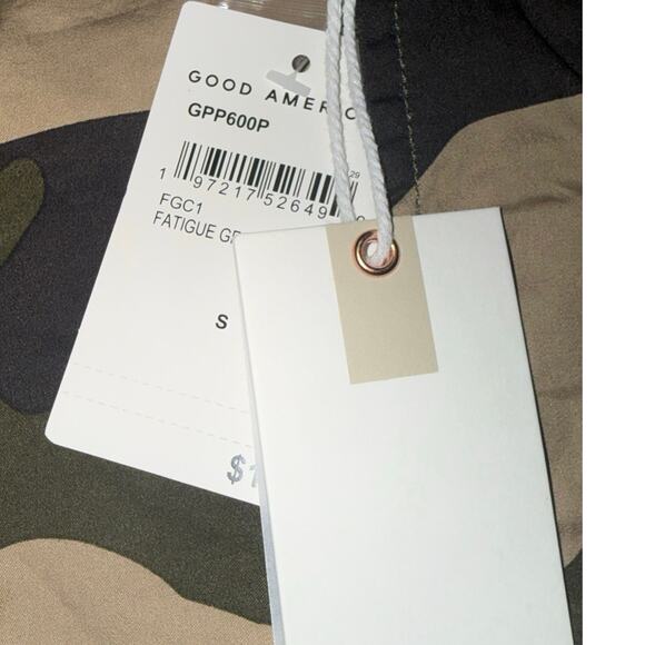 Good American Women’s Camo Parachute Pants Size Small NWT Adjustable Cargo - Picture 14 of 16